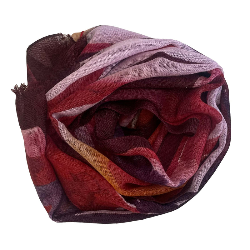 Foulard in lana sfumato