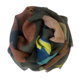 Foulard lana multicolor fiore