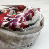 Foulard lana e seta fiore