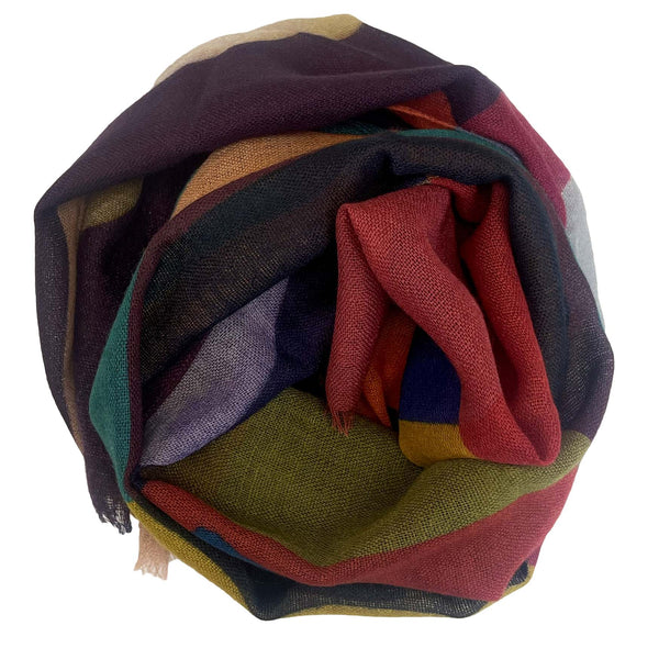 Foulard lana multicolor