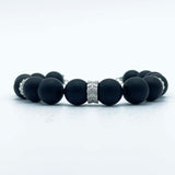 Bracciale onice e argento