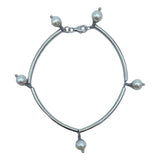 Bracciale argento e perle