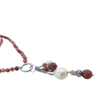 Collana perle e quarzo rosa