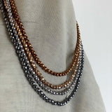 Collana ematite argento