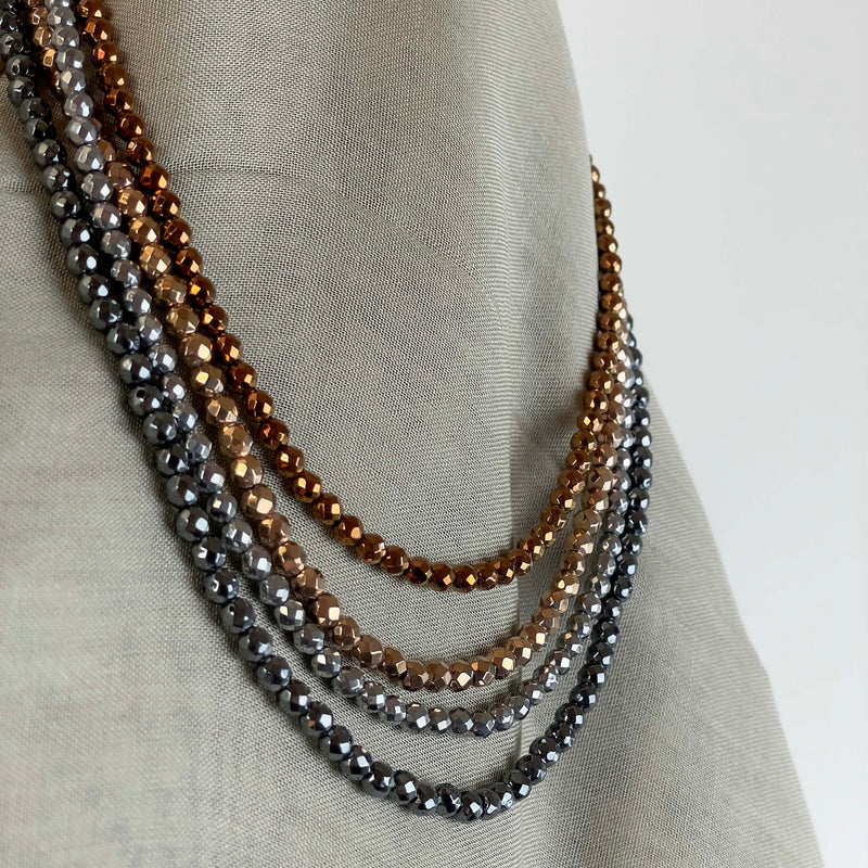 Collana ematite argento
