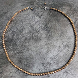 Collana argento e ematite