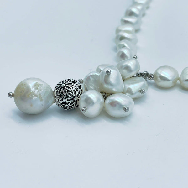Collana Perle e Argento