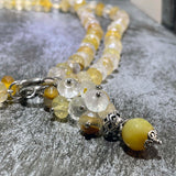 Collana quarzo ematoide giallo