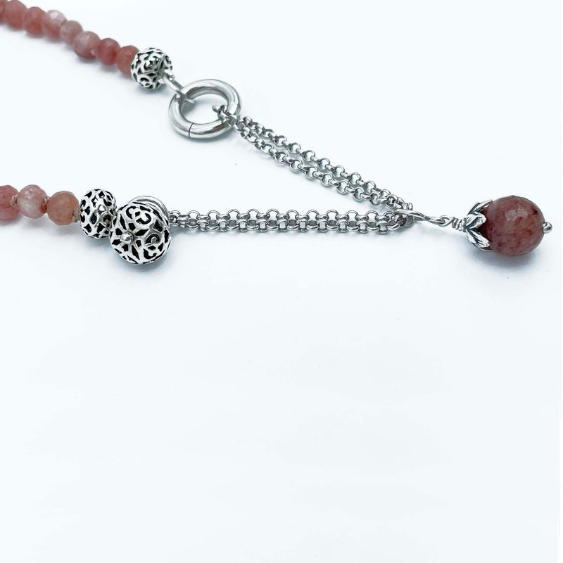 Collana quarzo rosa