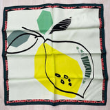 Foulard seta frutta