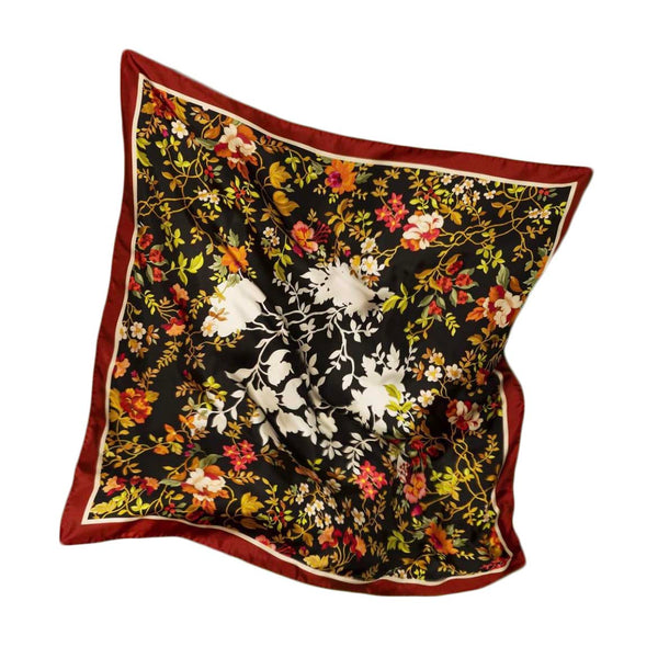 Foulard seta fiori