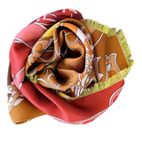 Foulard seta con frangia