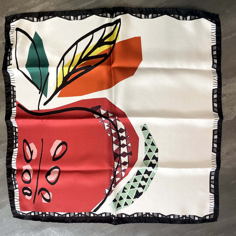 Foulard seta frutta