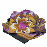 Foulard 100% seta fiori