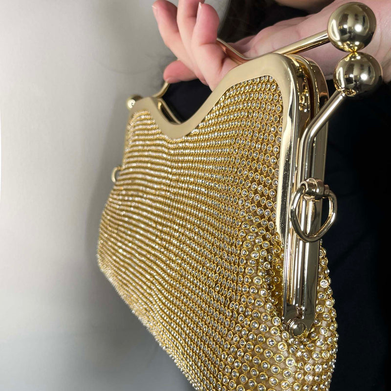 Pochette con strass